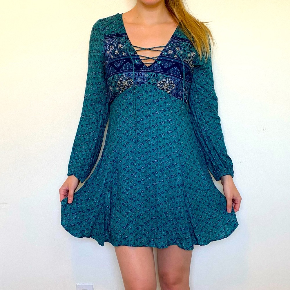Bohemian long sleeve Dress